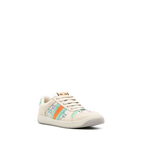 Gucci Screener embellished leather sneakers