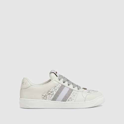 Gucci Womens GG crystal Screener sneaker