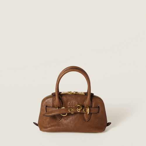 Miu Miu Aventure mini nappa leather bag