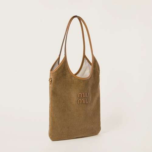 Miu Miu IVY corduroy shopping bag