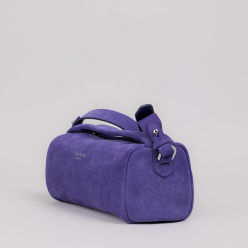 Prada Suede leather shoulder bag
