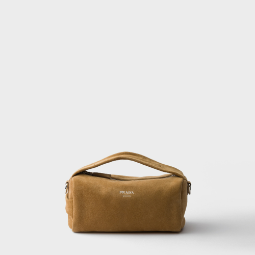 Prada Suede leather shoulder bag