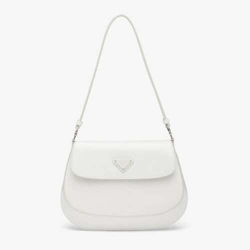 Prada Cleo Brushed Leather Shoulder Bag