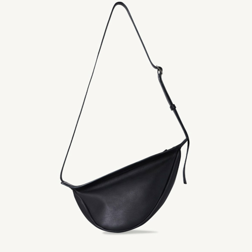 The Row Small Slouchy Banana Bag in Leather