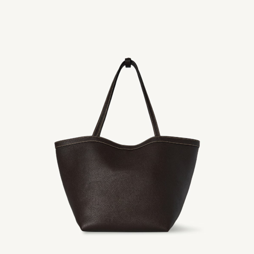 The Row Park Tote Three Stitch Bag in Leather