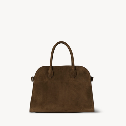 The Row Soft Margaux 12 Bag in Suede