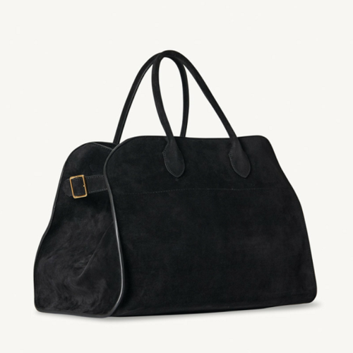 The Row Soft Margaux 15 Bag in Suede