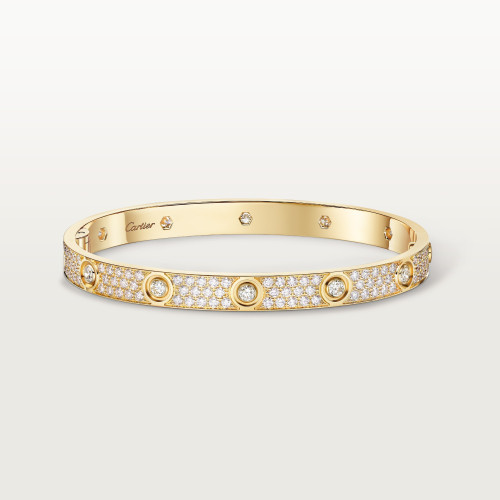 Cartier LOVE bracelet classic model paved 10 diamonds