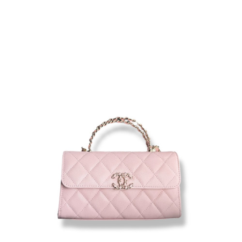 CHANEL FLAP BAG WITH TOP HANDLE
