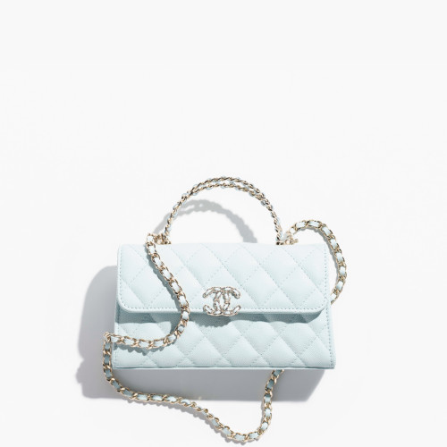 CHANEL FLAP BAG WITH TOP HANDLE
