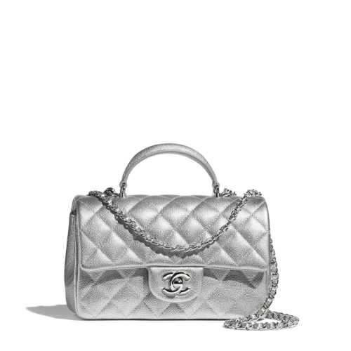 CHANEL MINI FLAP BAG WITH TOP HANDLE