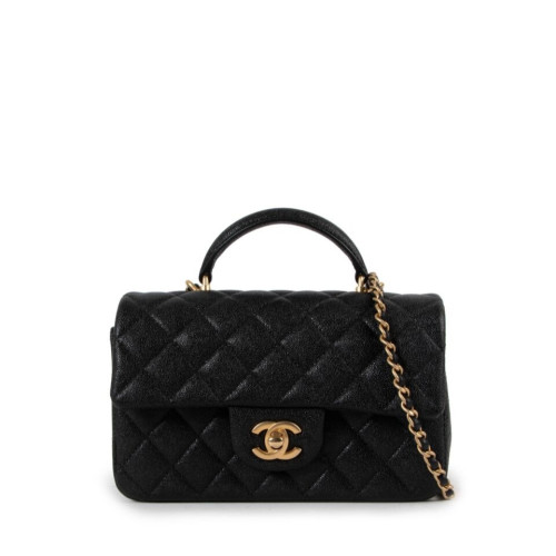 CHANEL MINI FLAP BAG WITH TOP HANDLE