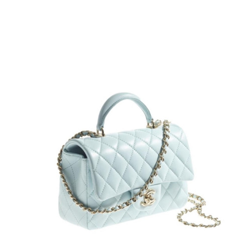 CHANEL MINI FLAP BAG WITH TOP HANDLE
