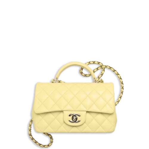 CHANEL MINI FLAP BAG WITH TOP HANDLE