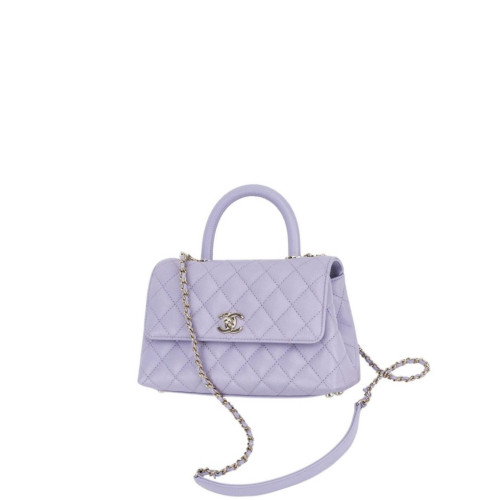 CHANEL FLAP BAG WITH TOP HANDLE