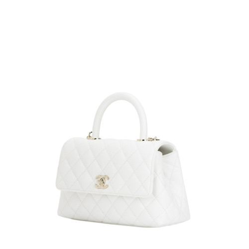 CHANEL FLAP BAG WITH TOP HANDLE
