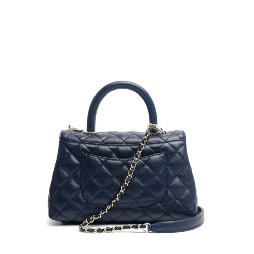 CHANEL FLAP BAG WITH TOP HANDLE