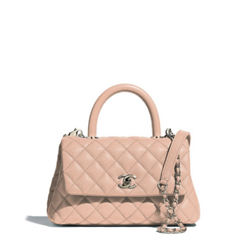 CHANEL FLAP BAG WITH TOP HANDLE