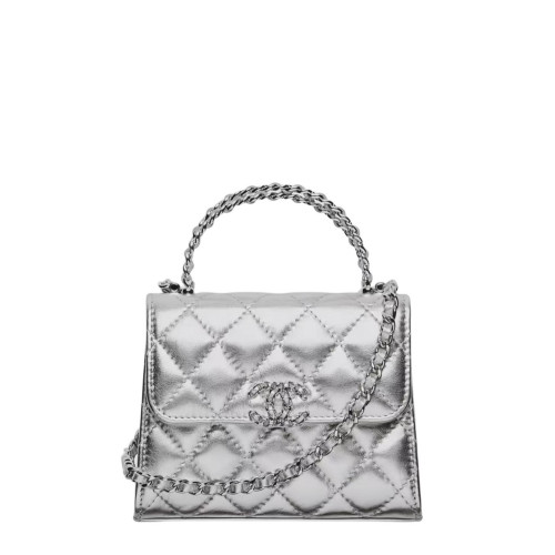 CHANEL FLAP BAG WITH TOP HANDLE