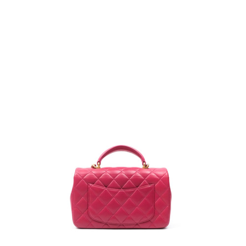 CHANEL MINI FLAP BAG WITH TOP HANDLE