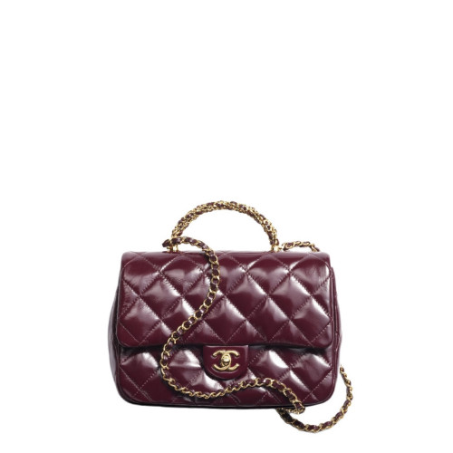 CHANEL MINI FLAP BAG WITH TOP HANDLE