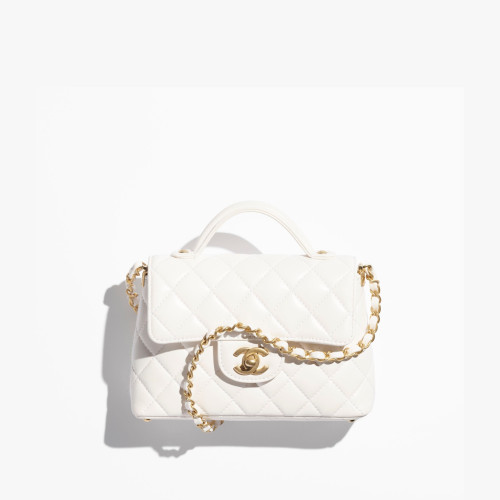 CHANEL Small FLAP BAG WITH TOP HANDLE