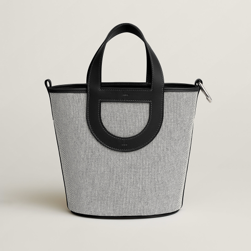 Hermes In-the-Loop 18 Toile Noir Silver