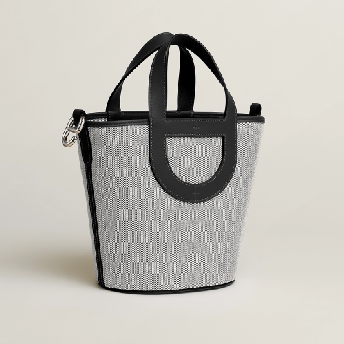 Hermes In-the-Loop 18 Toile Noir Silver
