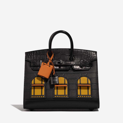 Hermes Birkin 20 Faubourg Noir Black
