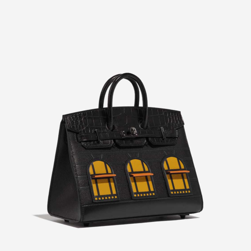 Hermes Birkin 20 Faubourg Noir Black