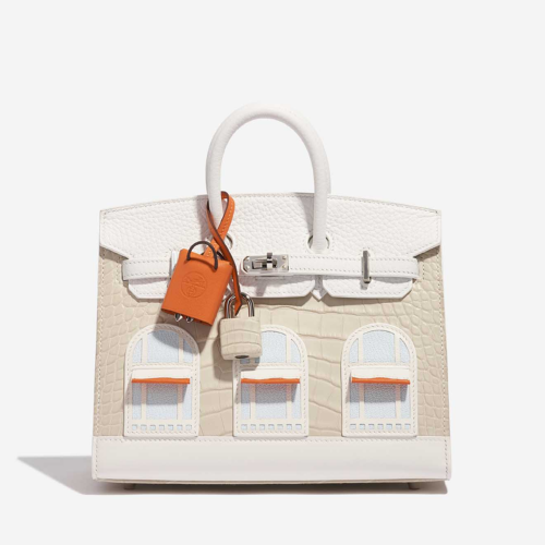 Hermes Birkin 20 Faubourg Beton Silver