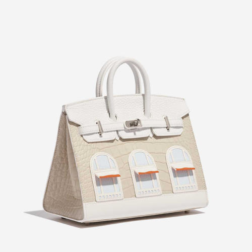 Hermes Birkin 20 Faubourg Beton Silver