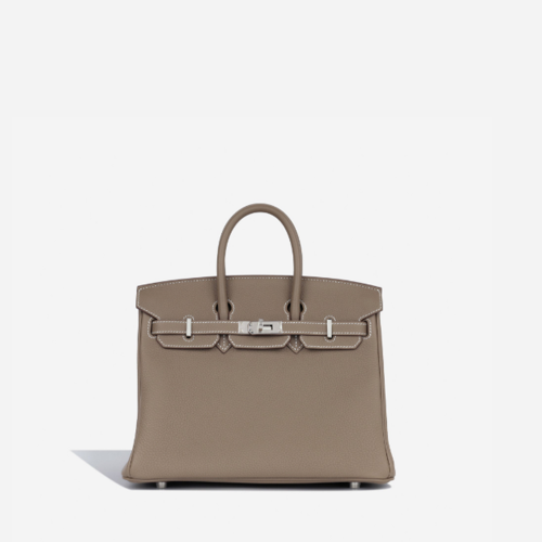 Hermes Birkin 25 Togo Etoupe Silver