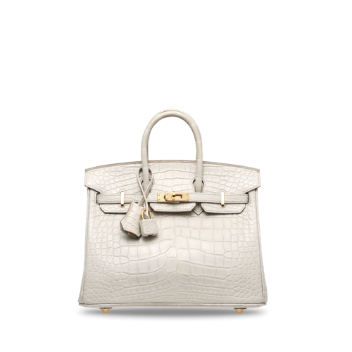 Hermes Birkin 25 Matt Alligator Beton Gold