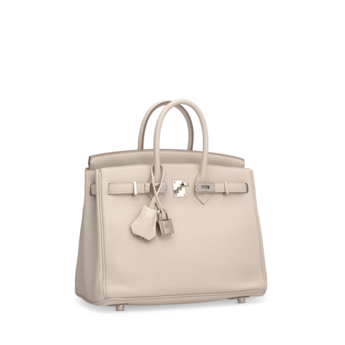 Hermes Birkin 25 Togo Craie Silver