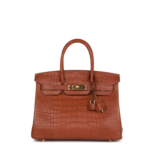 Hermes Birkin 30 Matt Alligator Gold Gold