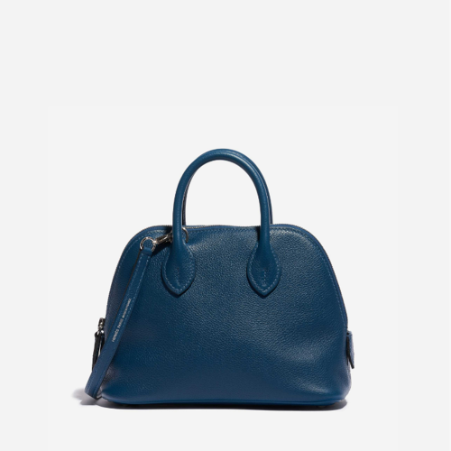 Hermes Bolide Mini Evercolor Vert Bosphore Gold/Silver