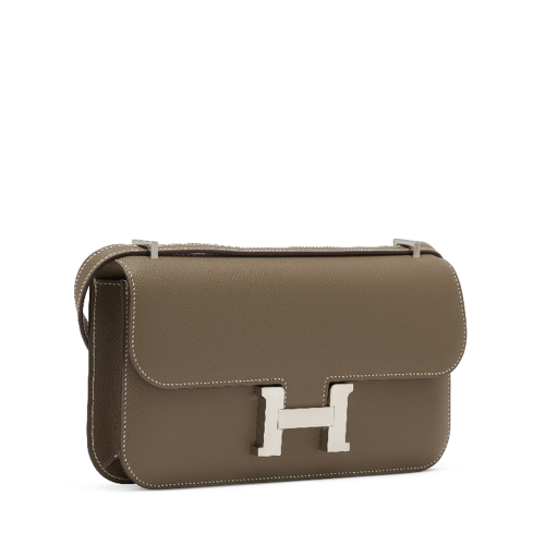 Hermes Constance Elan Epsom Etoupe Silver