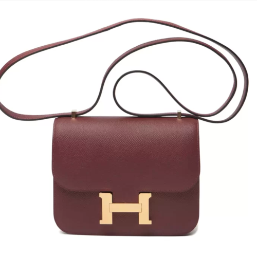 Hermes Constance 18 Epsom Rouge H Gold