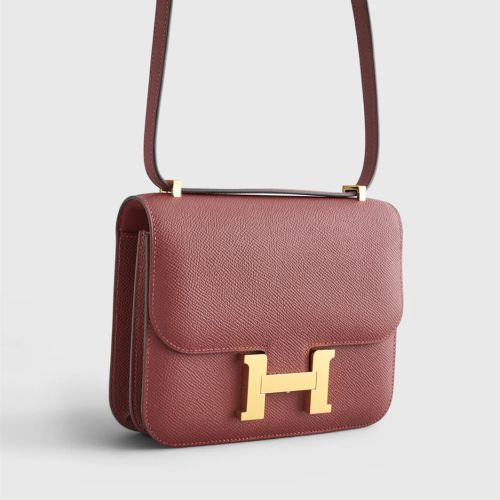 Hermes Constance 18 Epsom Rouge H Gold
