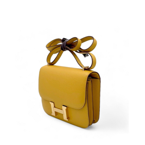 Hermes Constance 19 Epsom Jaune Ambre Gold