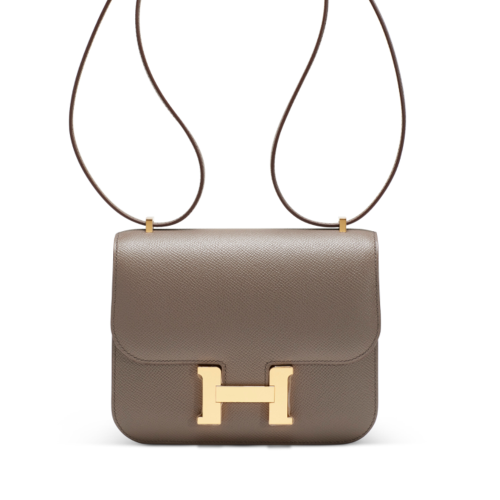 Hermes Constance 19 Epsom Etain Gold