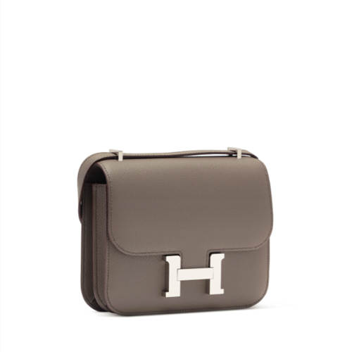 Hermes Constance 19 Epsom Etain Silver