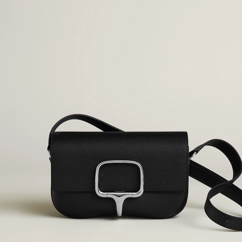 Hermes Della Cavalleria Elan Epsom Noir Silver