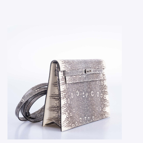 Hermes Kelly Danse Lizard Silver