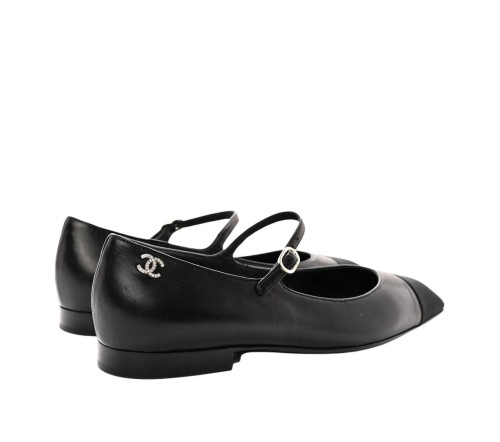 CHANEL Ramskin and Grocery Mary Jane Shoes