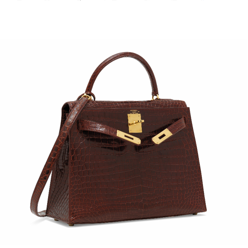 Hermes Kelly 28 Glossy Porosus Miel Gold