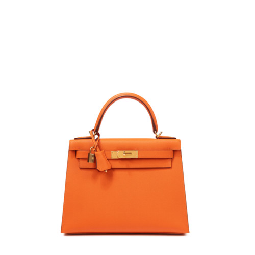 Hermes Kelly 28 Epsom Orange Gold