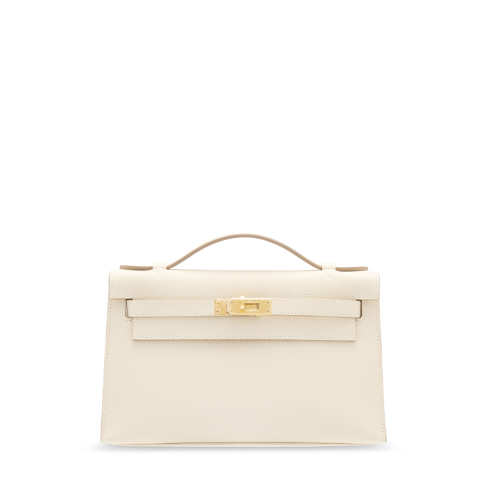 Hermes Mini Kelly I Epsom Craie Gold