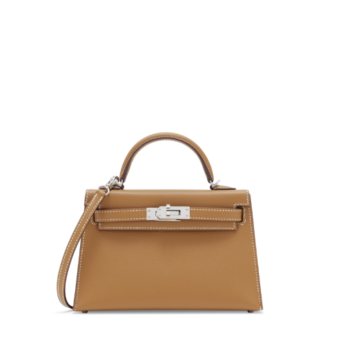 Hermes Kelly II Mini Epsom Gold Silver